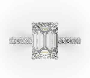 Emerald Claw Set Style Engagement Ring