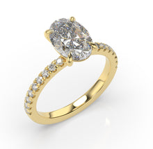 Oval Claw Set Style Engagement Ring