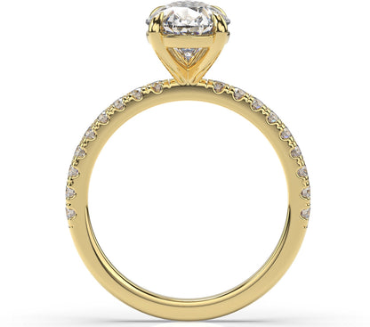 Pear Claw Set Style Engagement Ring