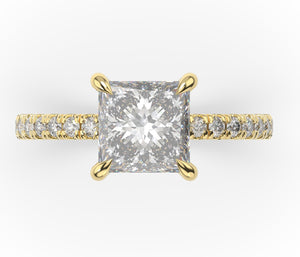 Princess Claw Set Style Engagement Ring