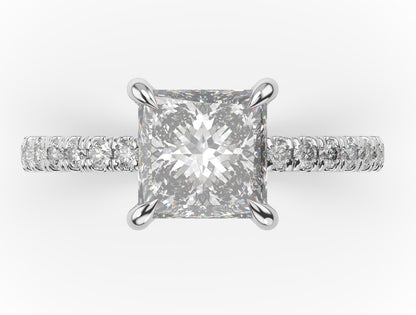 Princess Claw Set Style Engagement Ring