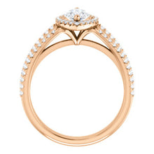 Marquise Halo Style Engagement Ring