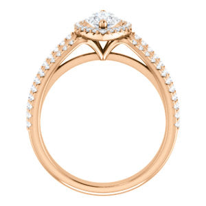 Marquise Halo Style Engagement Ring