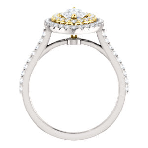 Marquise Double Halo Style Engagement Ring - I Heart Moissanites