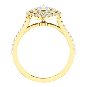 Marquise Double Halo Style Engagement Ring - I Heart Moissanites