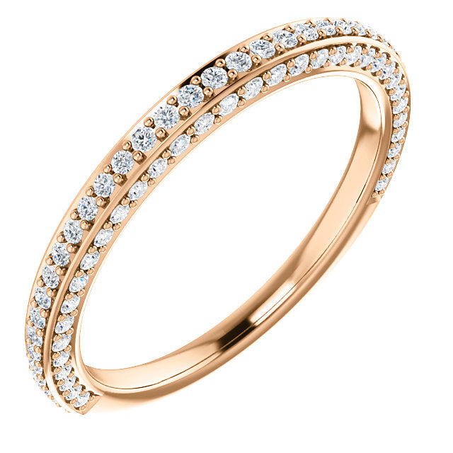 Moissanite Wedding Band - I Heart Moissanites