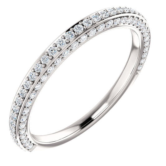 Moissanite Wedding Band - I Heart Moissanites