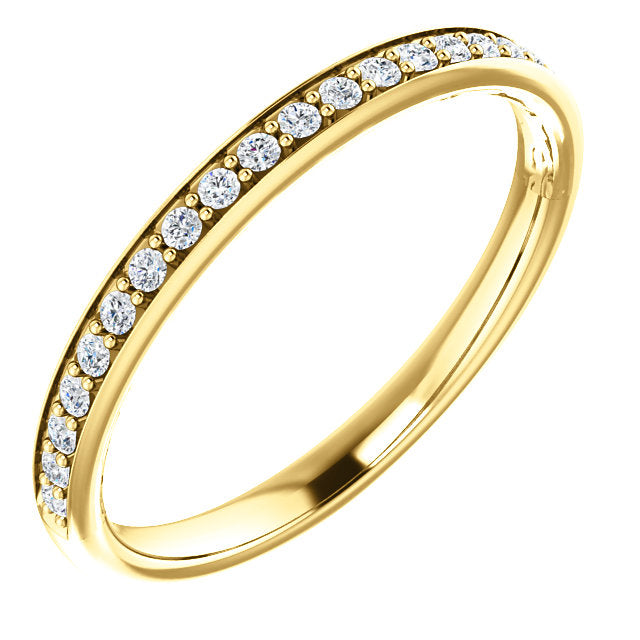 Moissanite Wedding Band - I Heart Moissanites