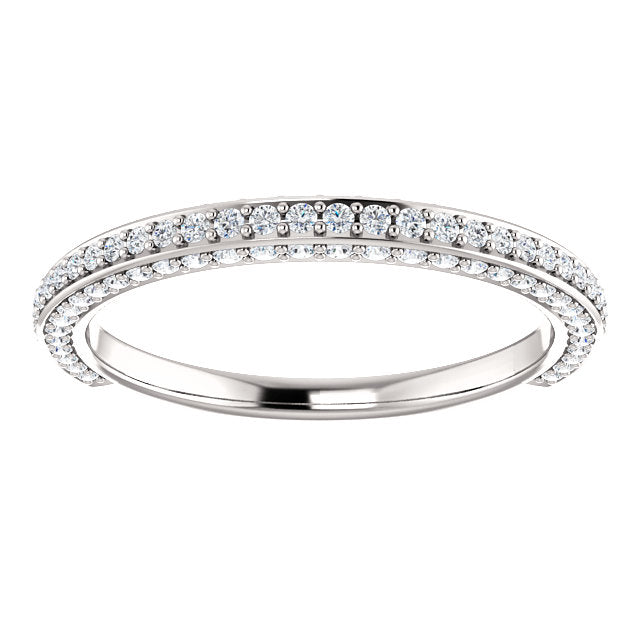 Moissanite Wedding Band - I Heart Moissanites