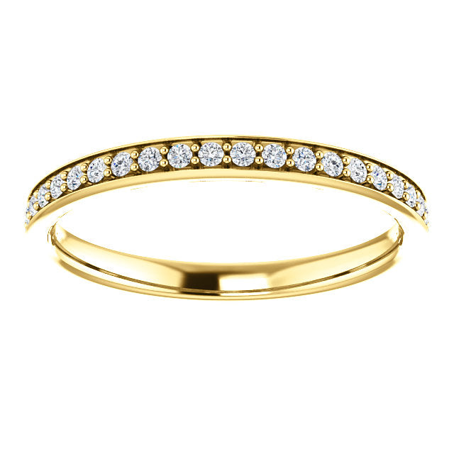 Moissanite Wedding Band - I Heart Moissanites