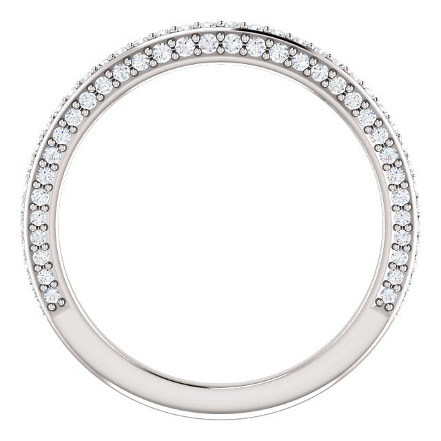 Moissanite Wedding Band - I Heart Moissanites