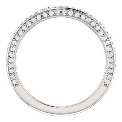 Moissanite Wedding Band - I Heart Moissanites