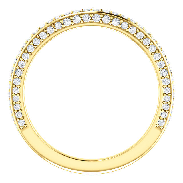 Moissanite Wedding Band - I Heart Moissanites