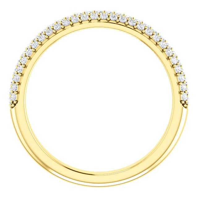 Diamond Pave Style Wedding Band - I Heart Moissanites