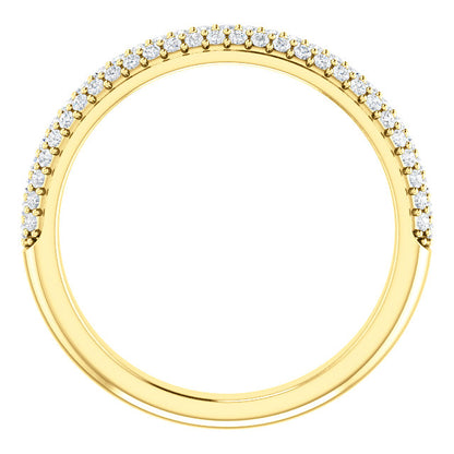 Diamond Pave Style Wedding Band - I Heart Moissanites