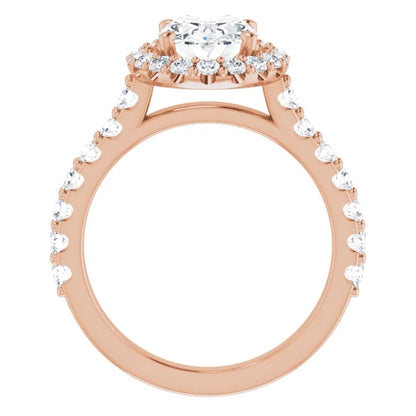 Oval Halo Style Engagement Ring