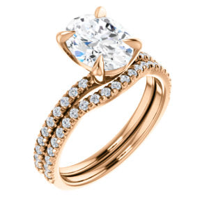 Oval Claw Set Style Engagement Ring - I Heart Moissanites