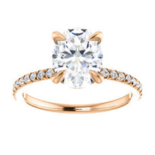 Oval Claw Set Style Engagement Ring - I Heart Moissanites