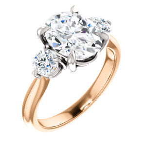 Oval Accent Engagement Ring - I Heart Moissanites