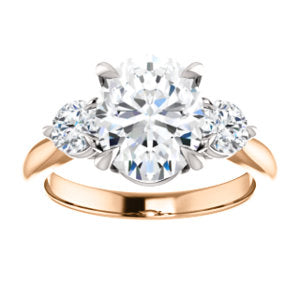 Oval Accent Engagement Ring - I Heart Moissanites