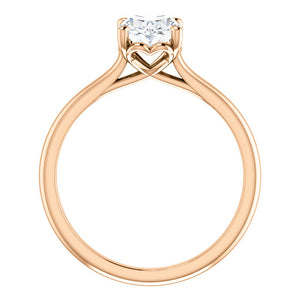 Four Claw Oval Solitaire Engagement Ring - I Heart Moissanites