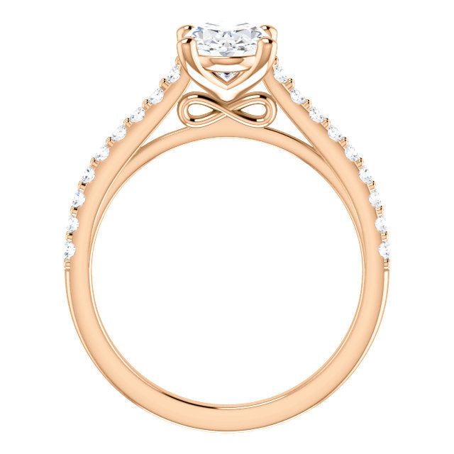 Oval Claw Set Style Engagement Ring - I Heart Moissanites