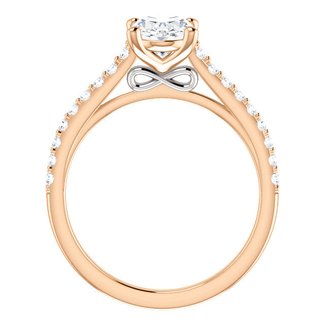 Oval Claw Set Style Engagement Ring - I Heart Moissanites