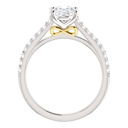 Oval Claw Set Style Engagement Ring - I Heart Moissanites