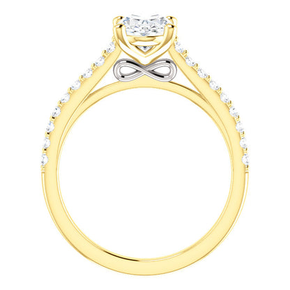 Oval Claw Set Style Engagement Ring - I Heart Moissanites