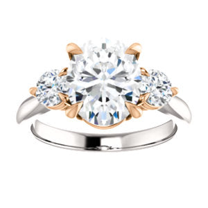 Oval Accent Engagement Ring - I Heart Moissanites