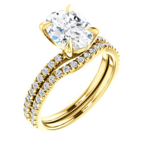 Oval Claw Set Style Engagement Ring - I Heart Moissanites