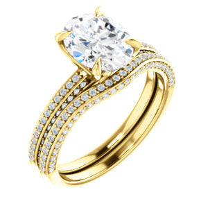 Oval Claw Set Style Engagement Ring - I Heart Moissanites