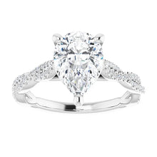 Pear Twist Style Engagement Ring