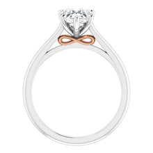Five Claw Pear Solitaire Engagement Ring