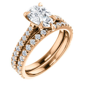 Pear Claw Set Style Engagement Ring - I Heart Moissanites