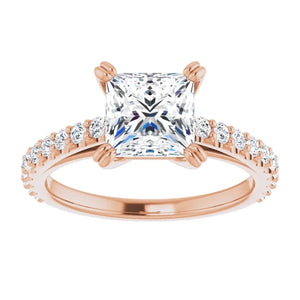 Princess Claw Set Style Engagement Ring