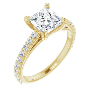 Princess Claw Set Style Engagement Ring