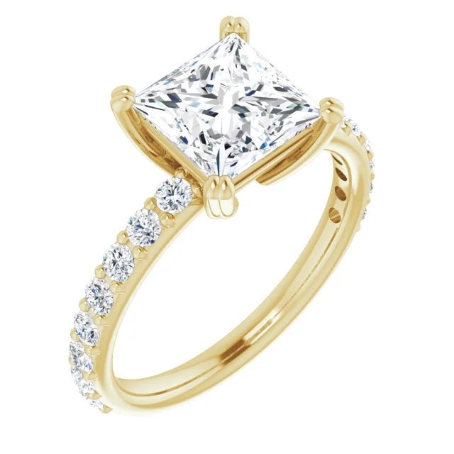 Princess Claw Set Style Engagement Ring