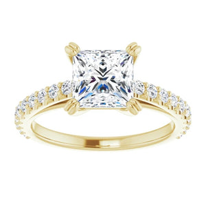 Princess Claw Set Style Engagement Ring