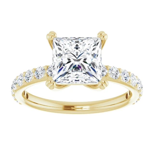 Princess Claw Set Style Engagement Ring