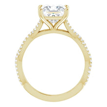Princess Twist Style Engagement Ring