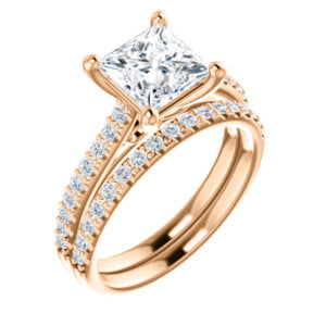 Princess Claw Set Style Engagement Ring - I Heart Moissanites