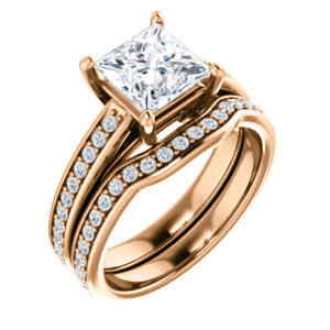 Princess Claw Set Style Engagement Ring - I Heart Moissanites