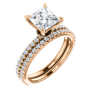 Princess Claw Set Style Engagement Ring - I Heart Moissanites