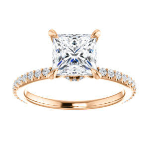 Princess Claw Set Style Engagement Ring - I Heart Moissanites