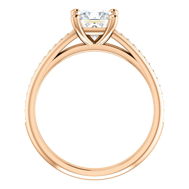 Princess Claw Set Style Engagement Ring - I Heart Moissanites