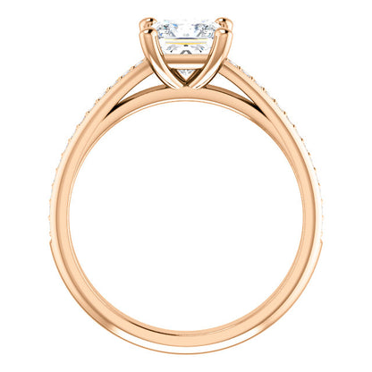 Princess Claw Set Style Engagement Ring - I Heart Moissanites