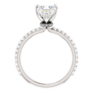 Princess Claw Set Style Engagement Ring - I Heart Moissanites