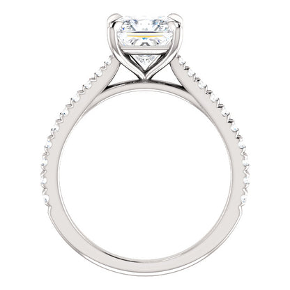 Princess Claw Set Style Engagement Ring - I Heart Moissanites