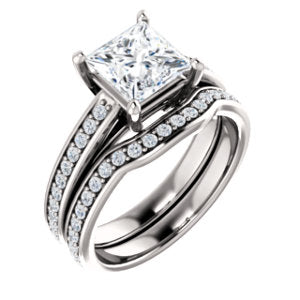 Princess Claw Set Style Engagement Ring - I Heart Moissanites